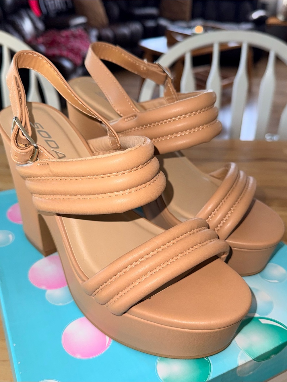 Soda PU Platform Heels
